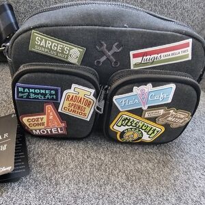 Disney Cars Black Crossbody Bag Hardtag Loungefly